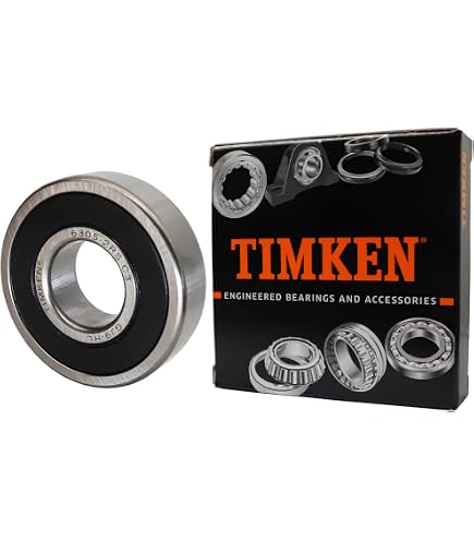 2PACK TIMKEN 6305-2RS Double Rubber Seal Bearings 25x62x17mm, Pre